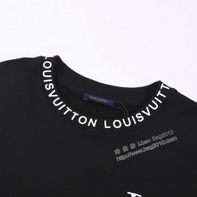 Louisvuitton路易威登Lv專門店2023FW新款刺繡印花圓領衛衣 男女同款 tzy3169